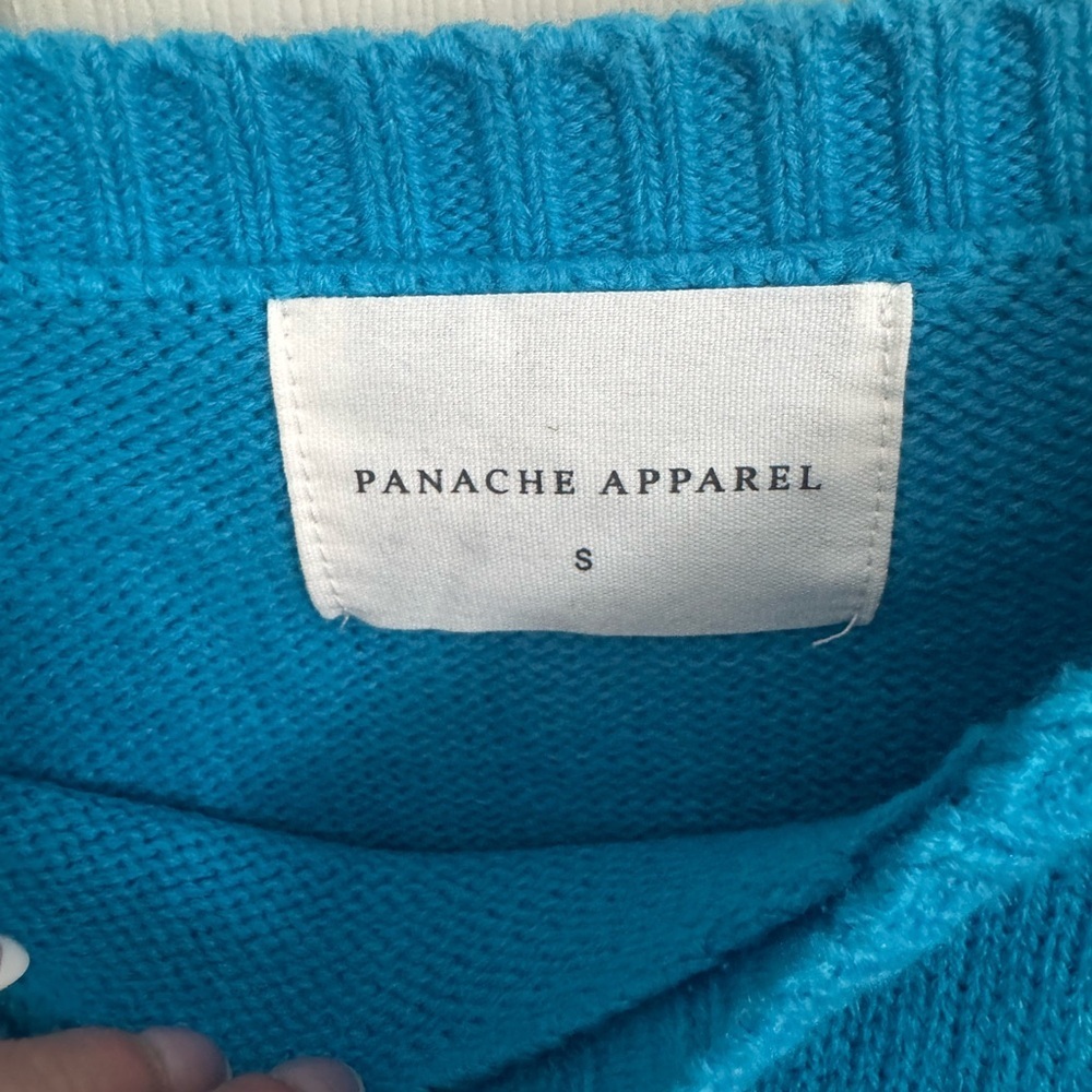 Panache Apparel FEELIN' FESTIVE SWEATER - BLUE Small - Picture 4 of 10